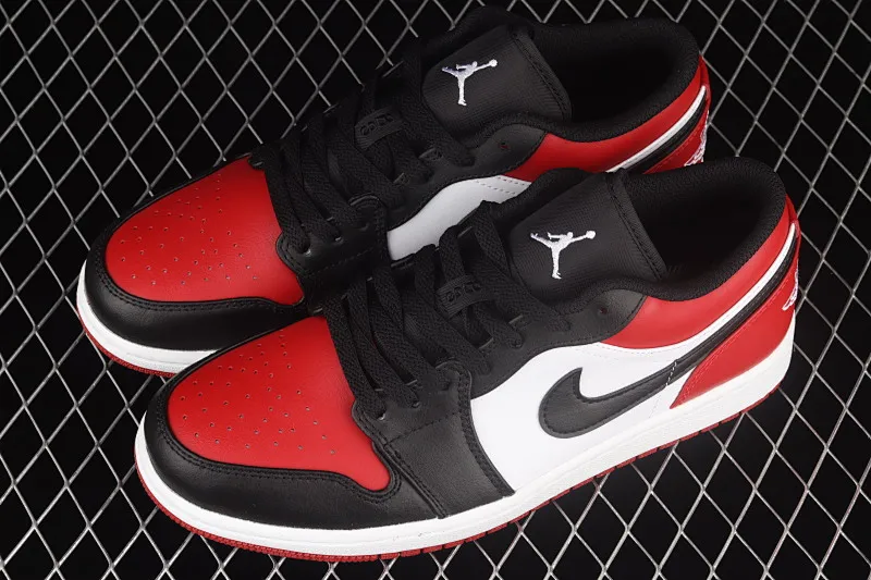 All categories Air Jordan Jordan series basketball shoes Air Jordan 1 Low G version pure original Air Jordan 1 Low AJ1 Joe 1 black red toe low-top cultural basketball shoes 553558-612